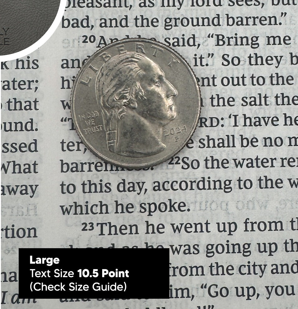 Print sample for this Bible