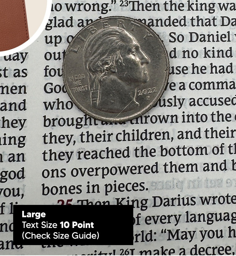 Print sample for this Bible