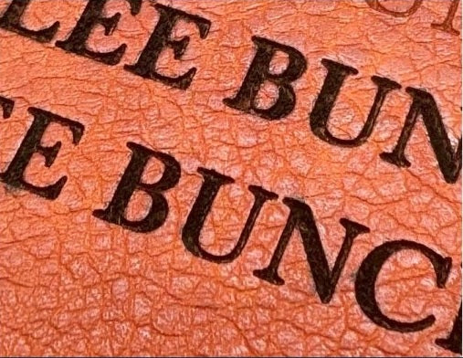 Actual personalization sample for this Bible