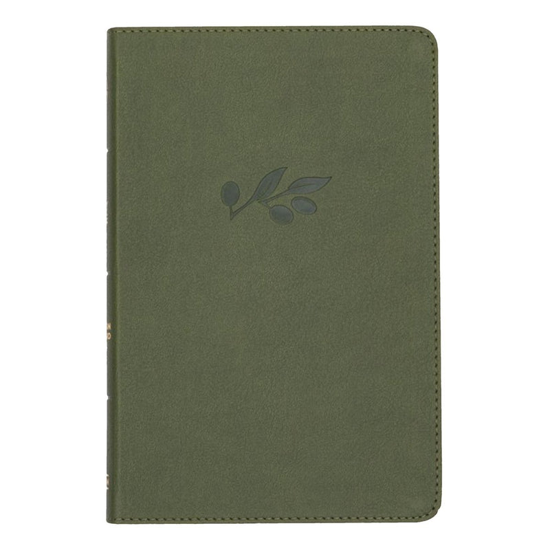 CSB Olive Green Standard Size Holy Bible Medium Print