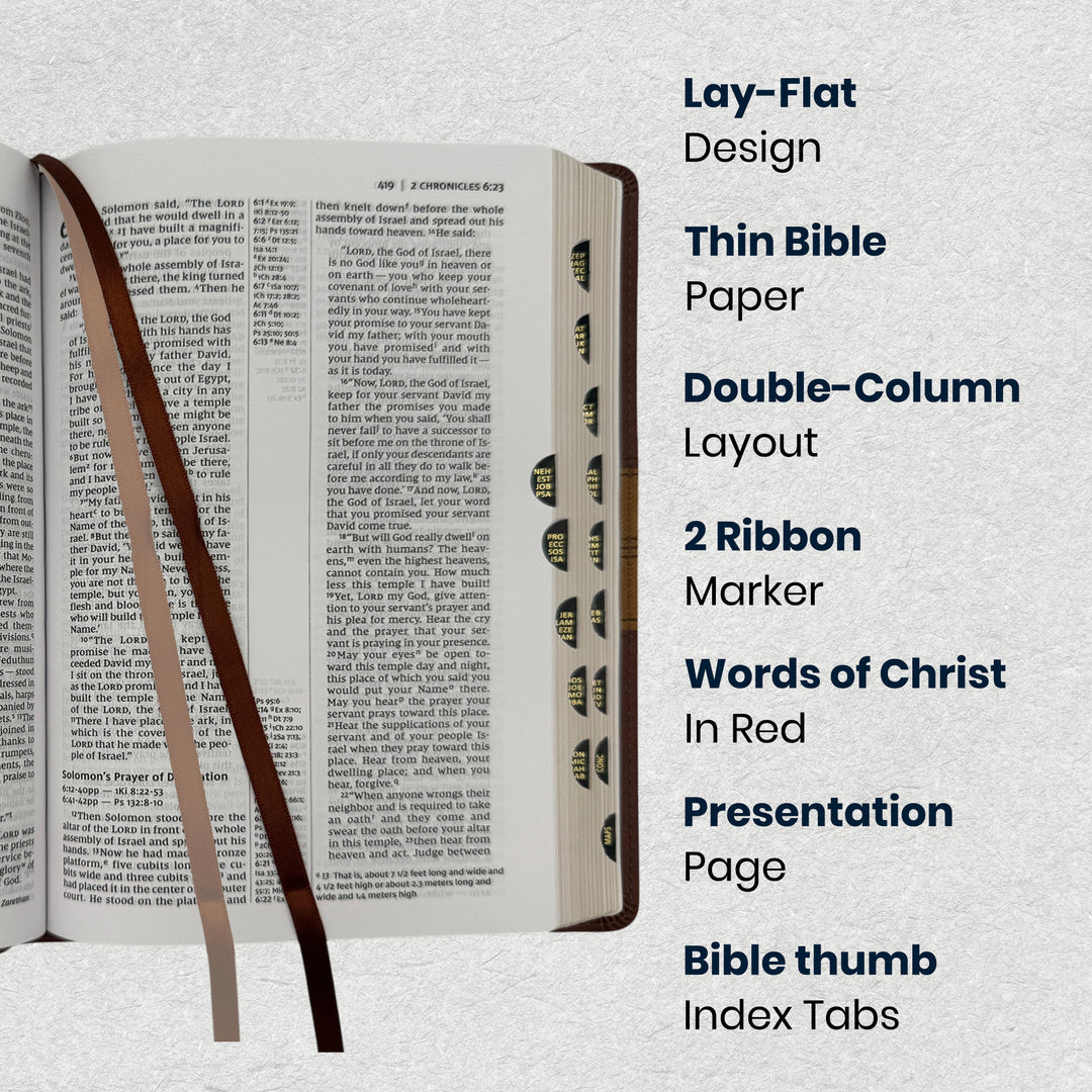 Custom NIV Center Column Reference Holy Bible Medium Print - Lifestyle Image 1