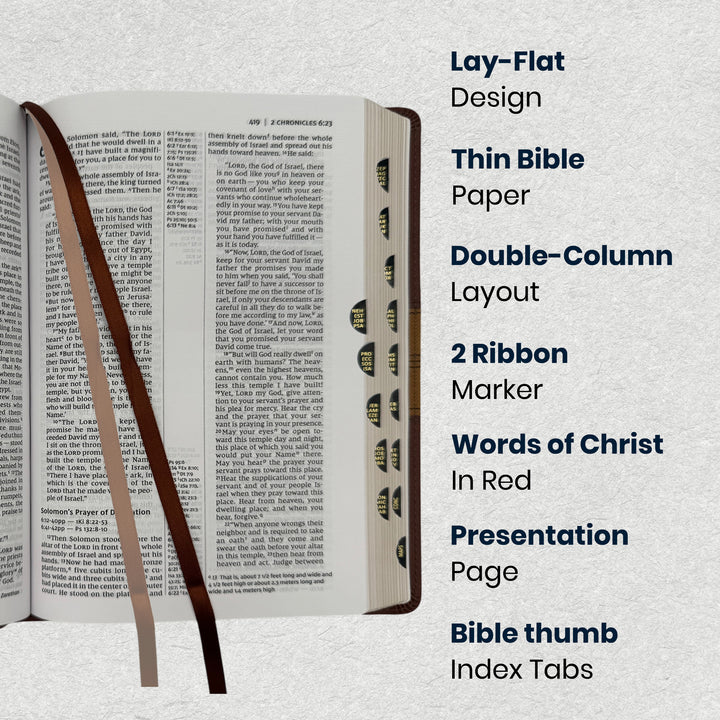 Custom NIV Center Column Reference Holy Bible Medium Print - Lifestyle Image 1