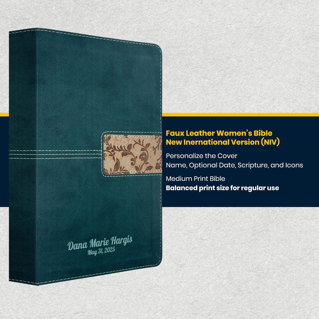 NIV Teal Standard Size Thinline Holy Bible Medium Print - Lifestyle Image 2