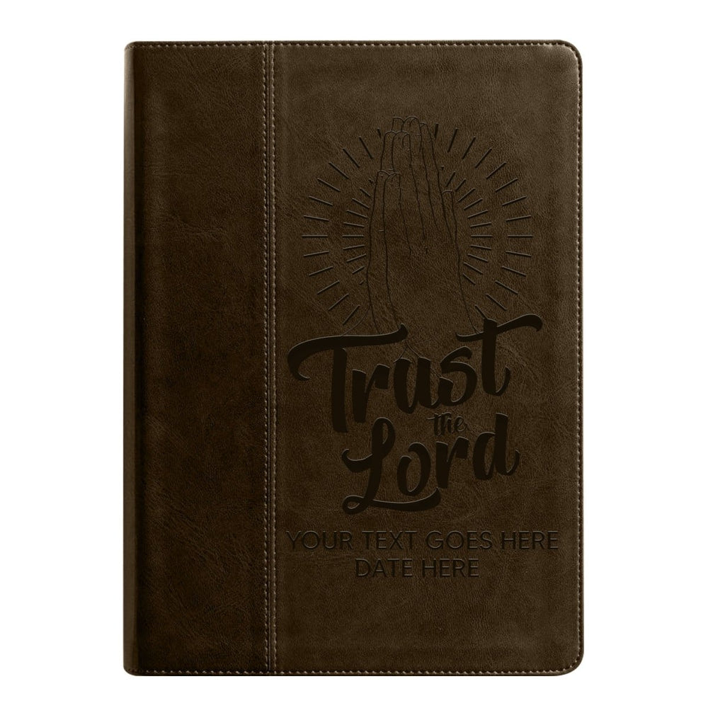 NLT Brown Standard Size Holy Bible Medium Print | Trust The Lord