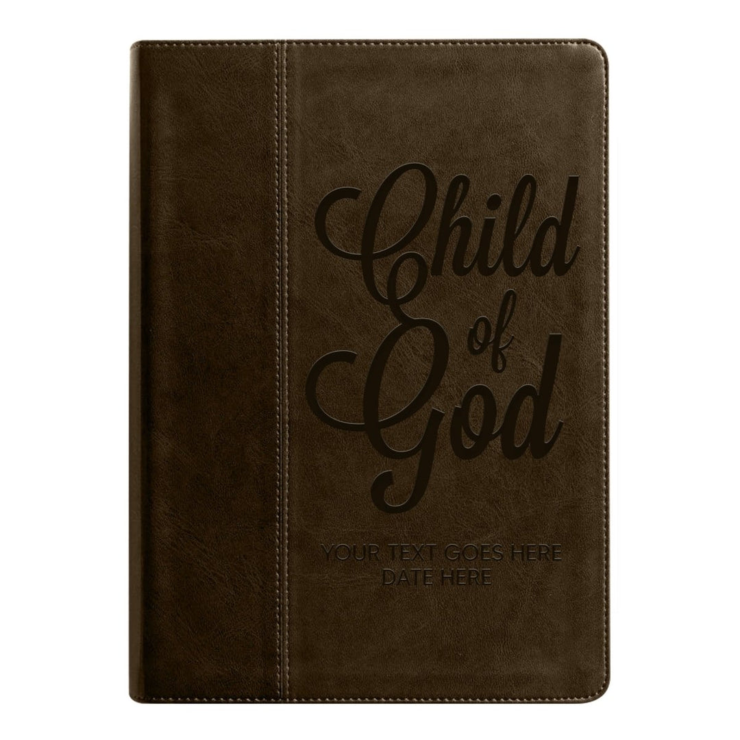 NLT Brown Standard Size Holy Bible Medium Print | Child of God