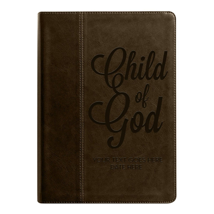 NLT Brown Standard Size Holy Bible Medium Print | Child of God