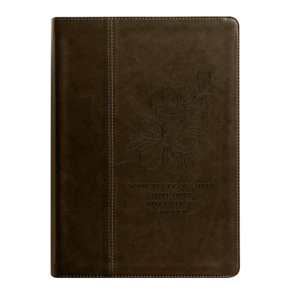 NLT Brown Standard Size Holy Bible Medium Print | Jasmine