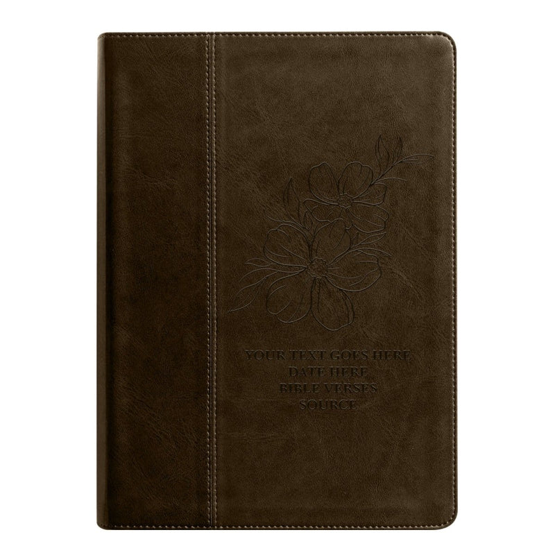 NLT Brown Standard Size Holy Bible Medium Print | Jasmine