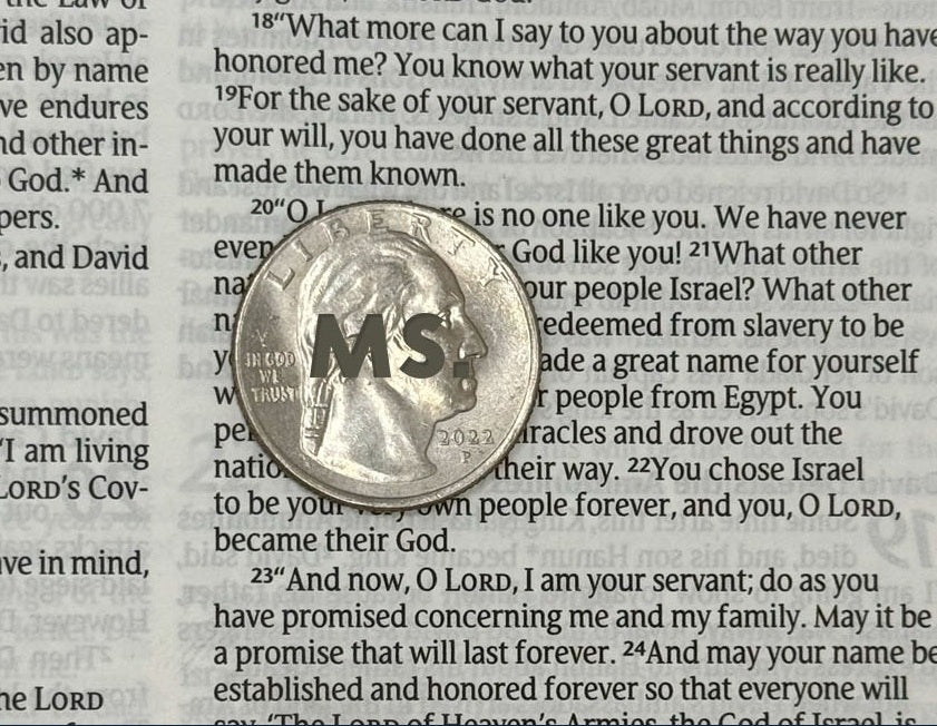 Print sample for this Bible