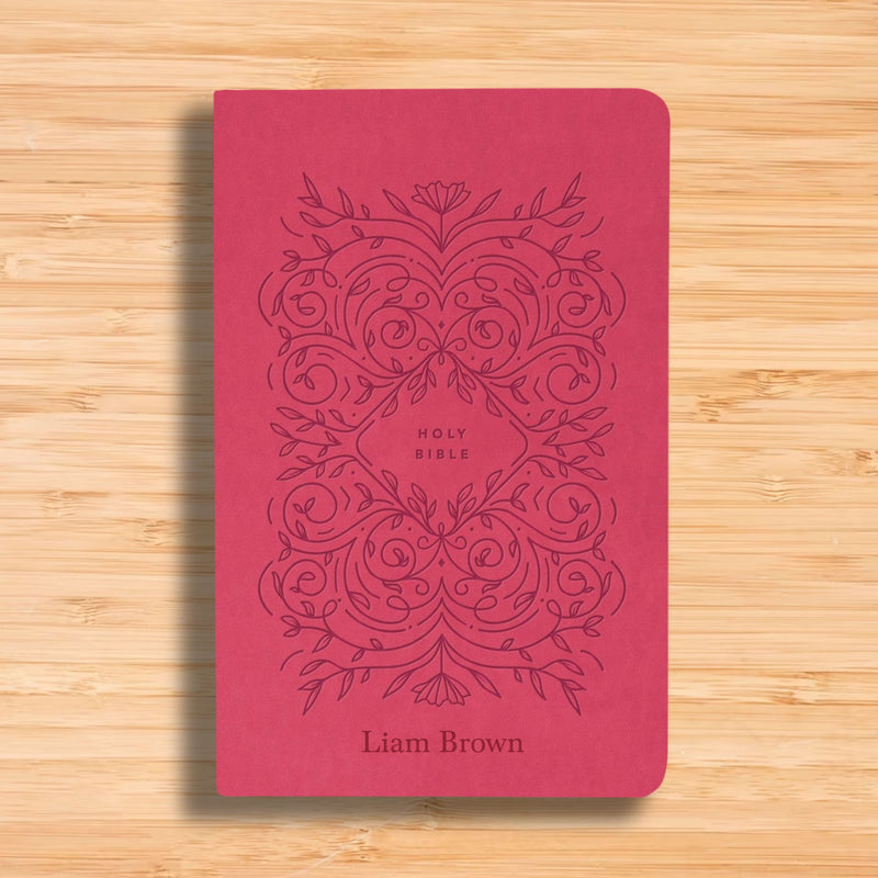 NLT Pink Standard Size Holy Bible Medium Print | Vine