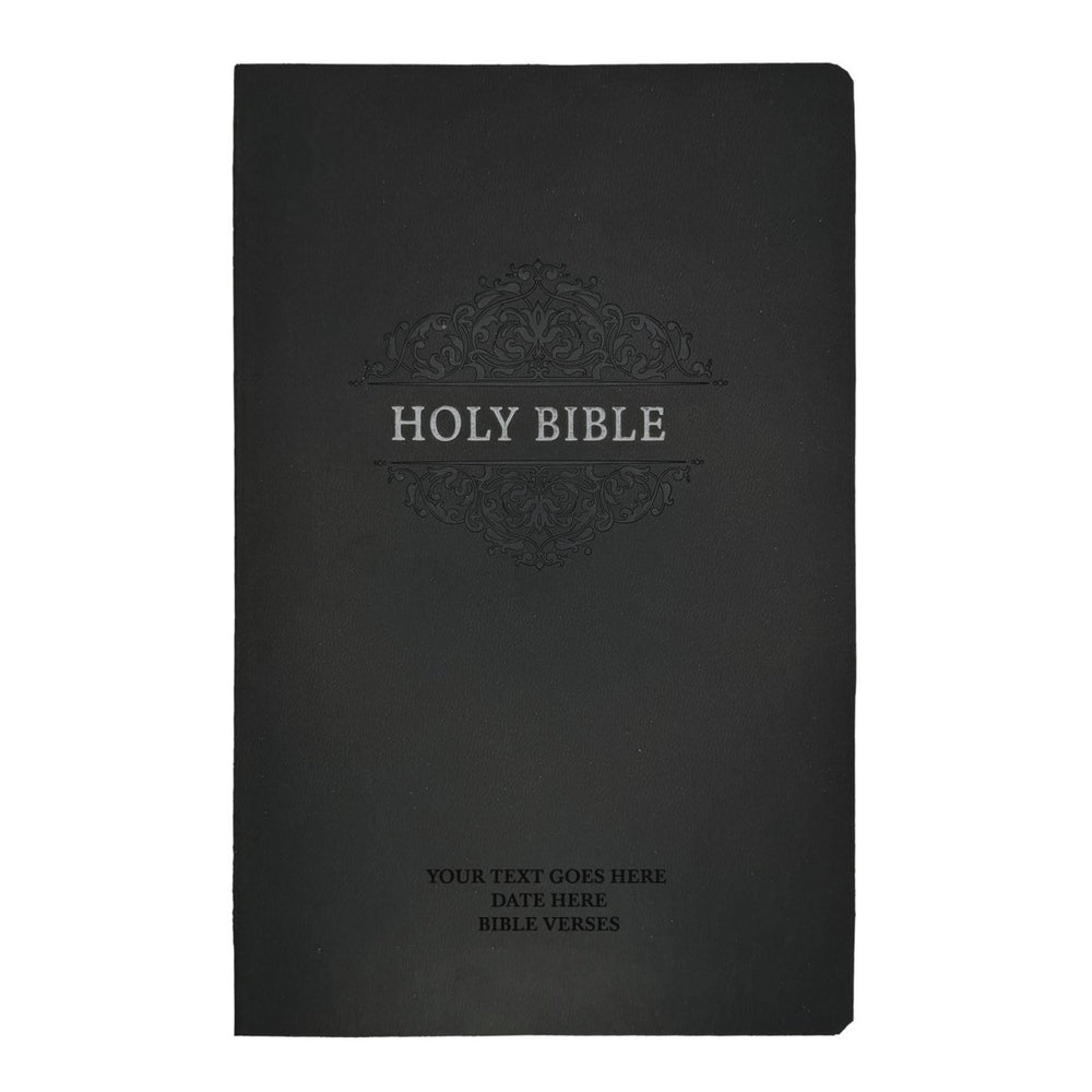 NKJV Black Standard Size Holy Bible Small Print
