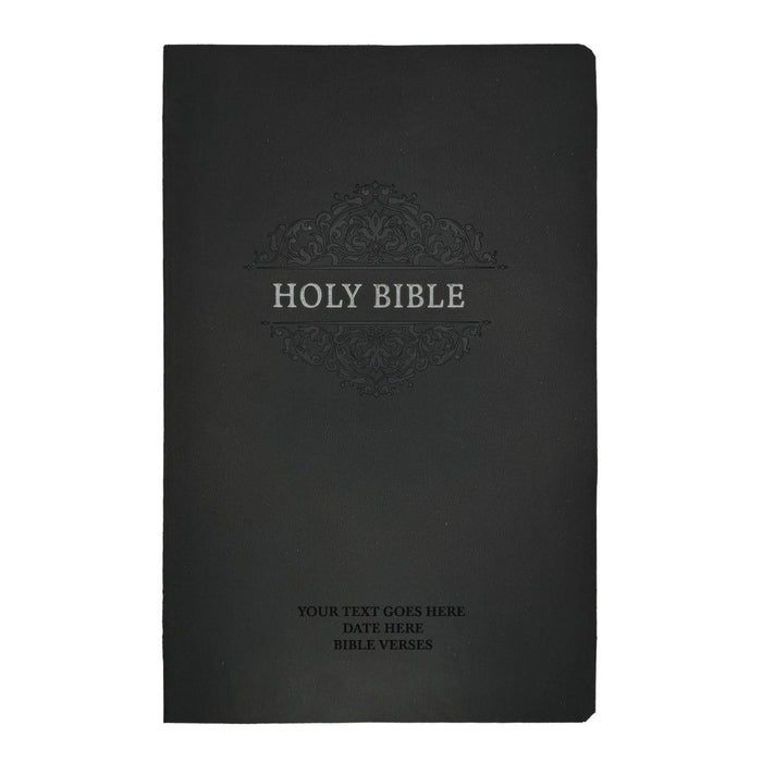 NKJV Black Standard Size Holy Bible Small Print