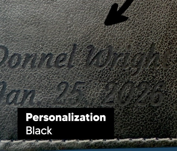 Actual personalization sample for this Bible