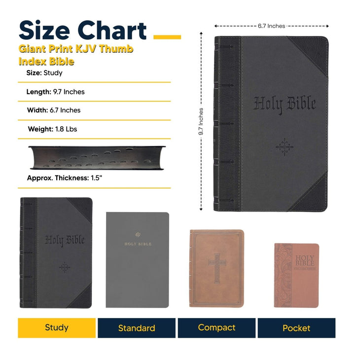 Personalized Black KJV Giant Print Bible | Shepherds Shelf
