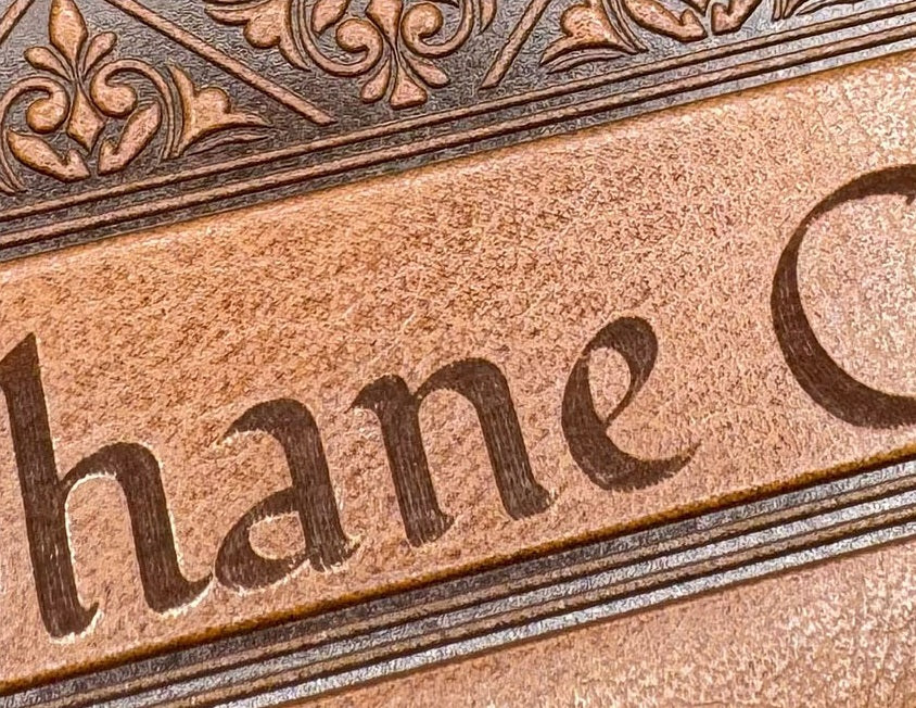 Actual personalization sample for this Bible