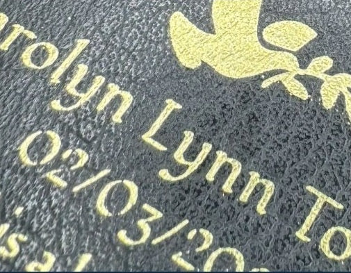 Actual personalization sample for this Bible