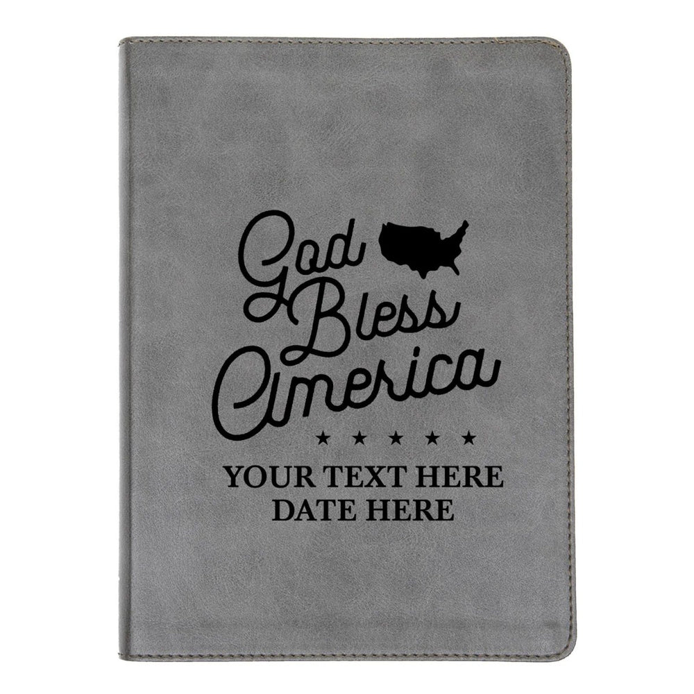 CSB He Reads Gray Study Size Holy Bible Medium Print | God Bless America