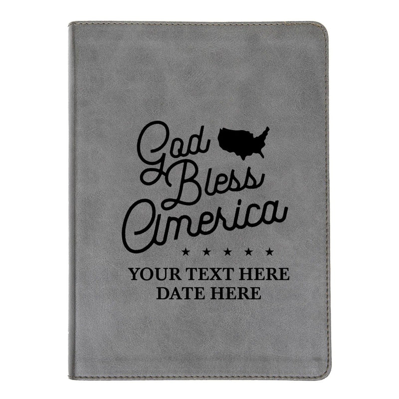 CSB He Reads Gray Study Size Holy Bible Medium Print | God Bless America