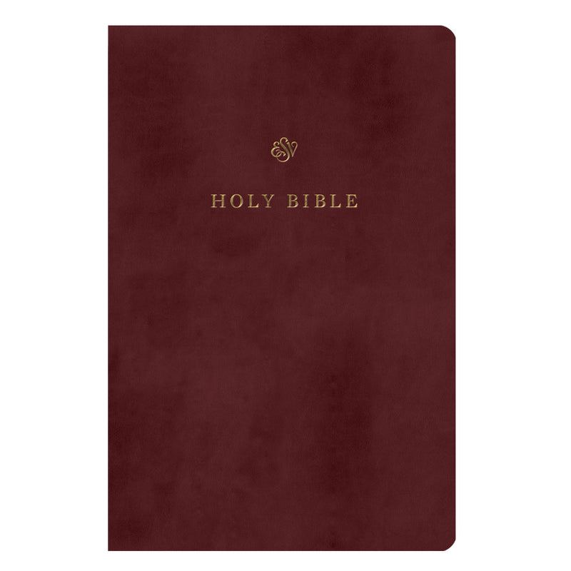 ESV Burgundy Standard Size TruTone Holy Bible Small Print