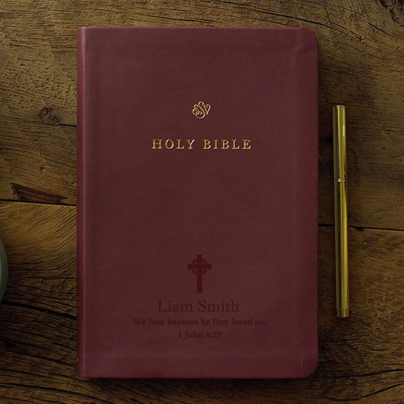 ESV Burgundy Standard Size TruTone Holy Bible Small Print