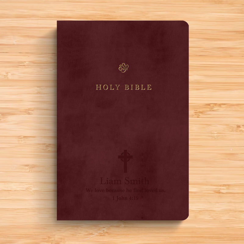 ESV Burgundy Standard Size TruTone Holy Bible Small Print