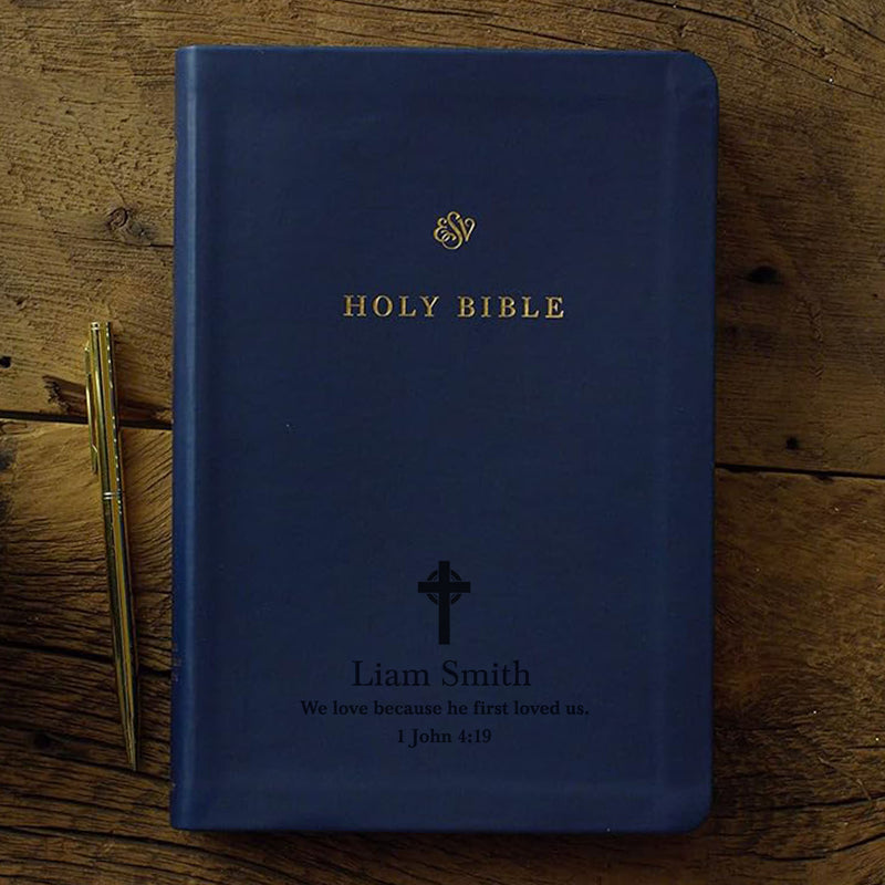 ESV Blue Standard Size TruTone Holy Bible Small Print