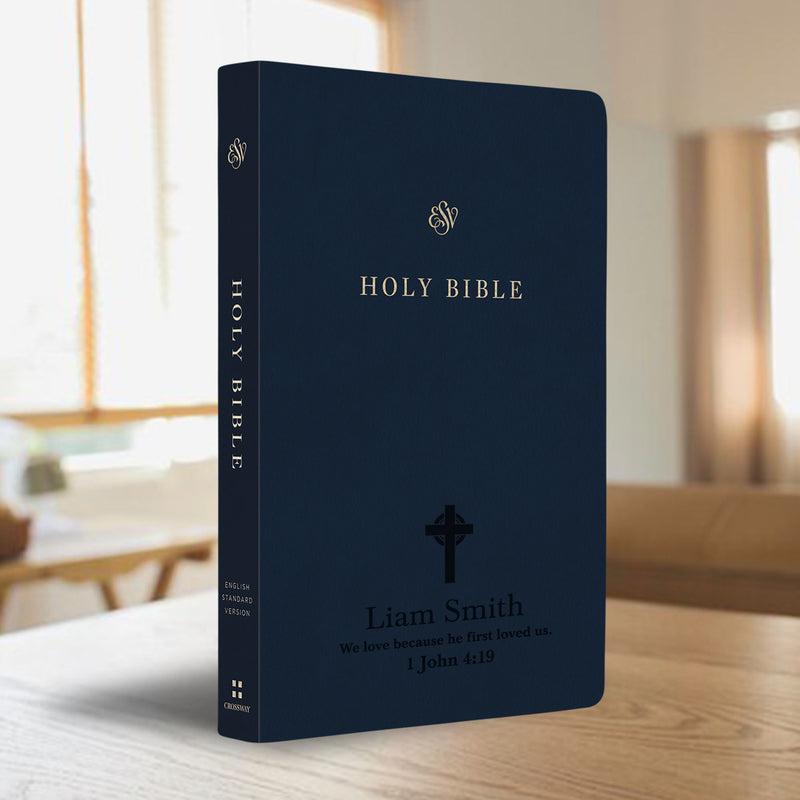 ESV Blue Standard Size TruTone Holy Bible Small Print