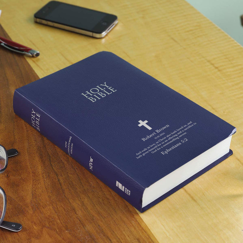 NIV Blue Standard Size Holy Bible Small Print