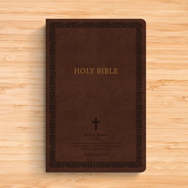 NIV Brown Standard Size Soft Touch Holy Bible Small Print