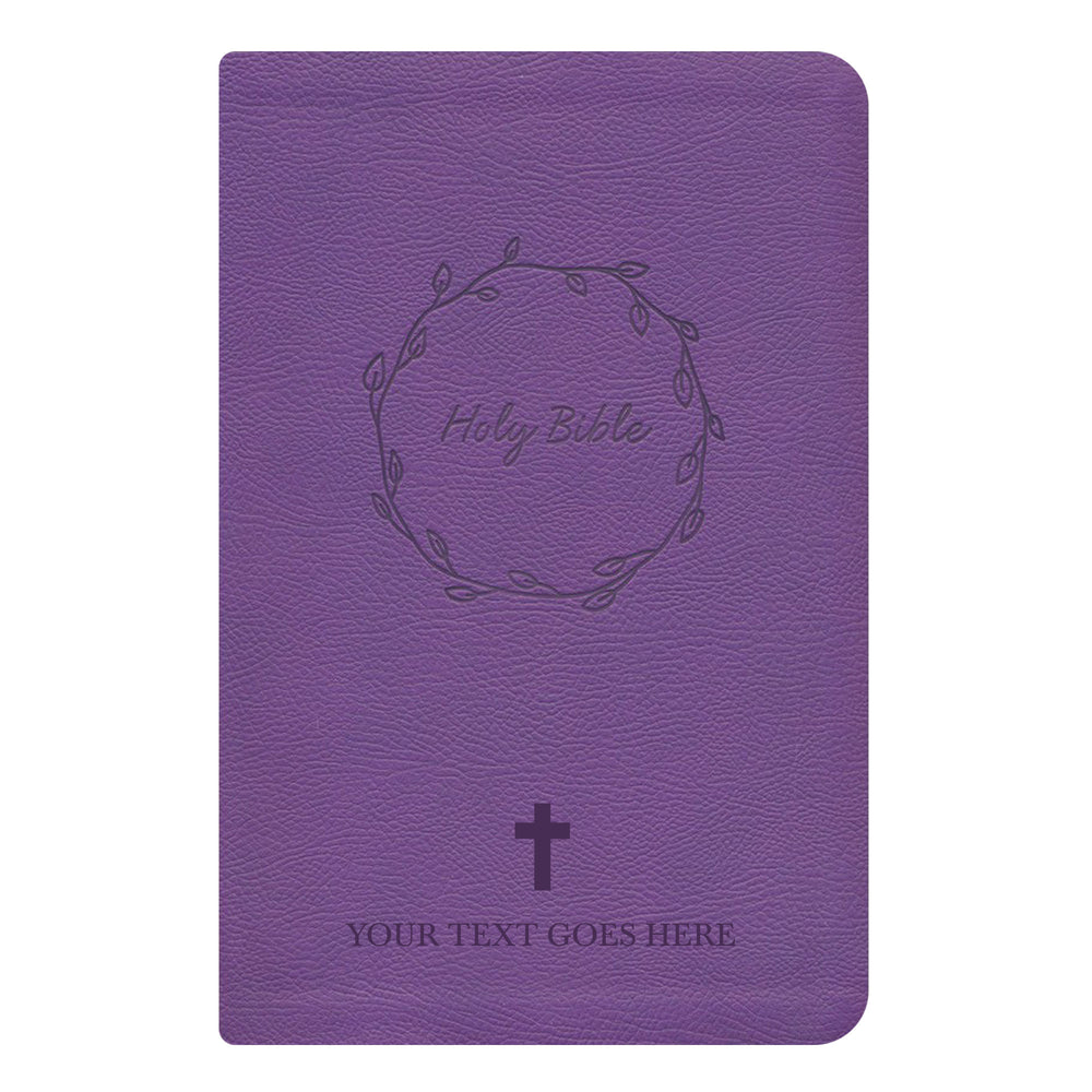NKJV Purple Study Size Thinline Holy Bible Large Print