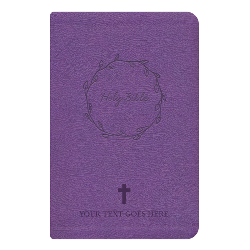NKJV Purple Study Size Thinline Holy Bible Large Print