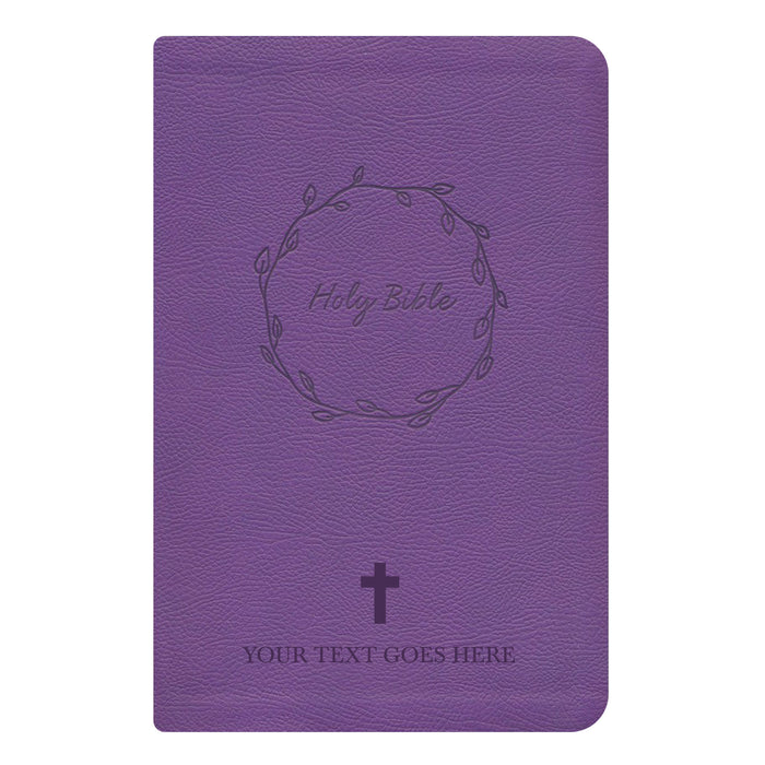 NKJV Purple Study Size Thinline Holy Bible Large Print