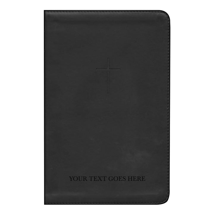 Personalized Black NLT Holy Bible Living Translation Faux Leather | Shepherds Shelf