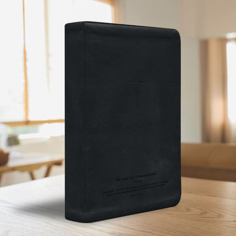 NLT Black Standard Size TruTone Holy Bible Small Print