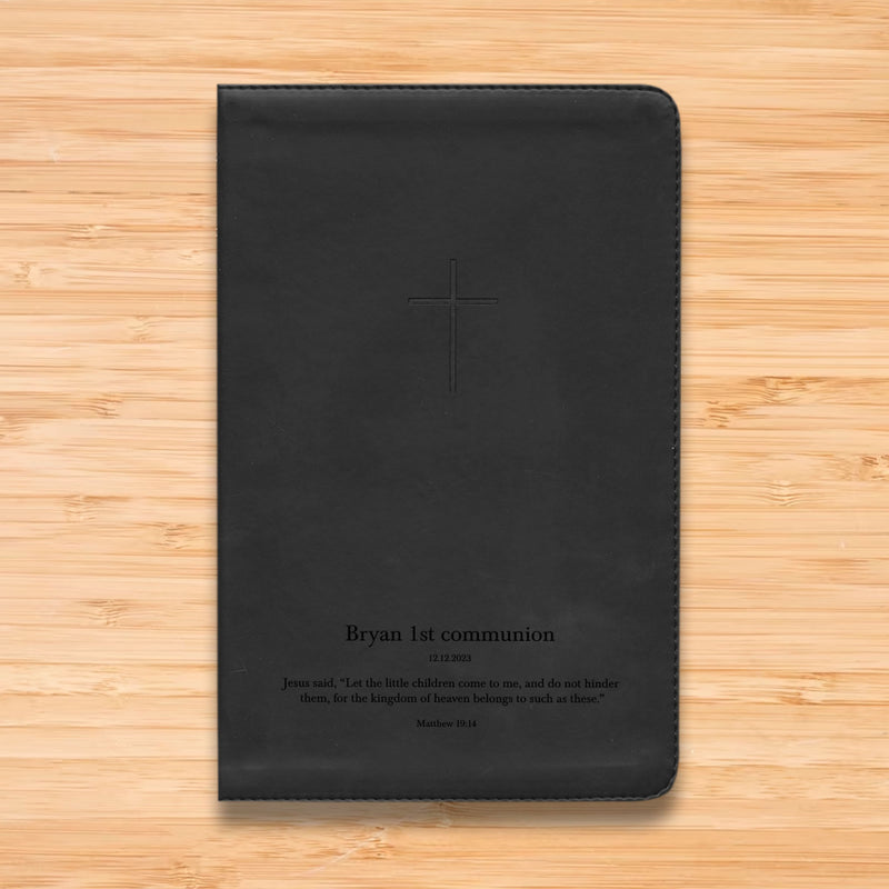 NLT Black Standard Size TruTone Holy Bible Small Print