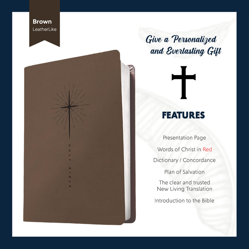 NLT Taupe Standard Size Trutone Holy Bible Small Print
