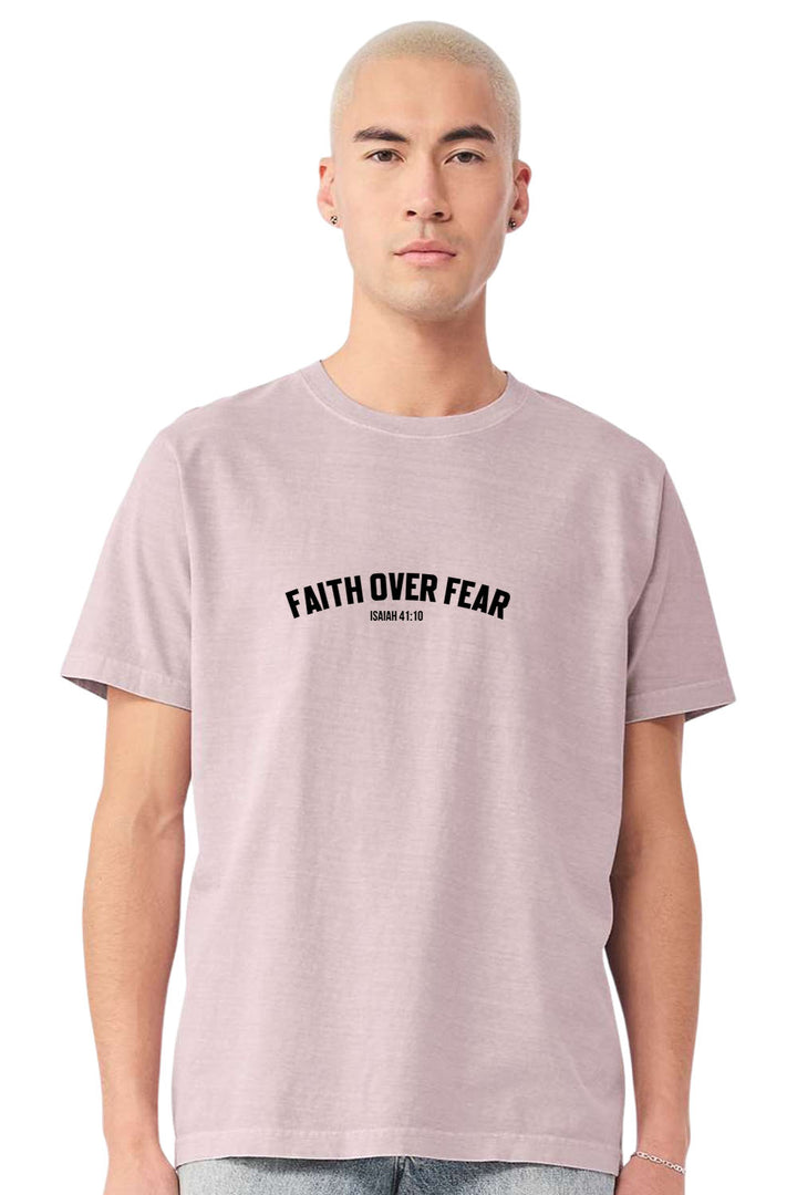 Faith Over Fear Unisex Garment-Dyed Tee