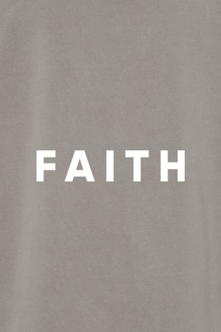 Faith Unisex Pigment-Dyed Hoodie Sweatshirt