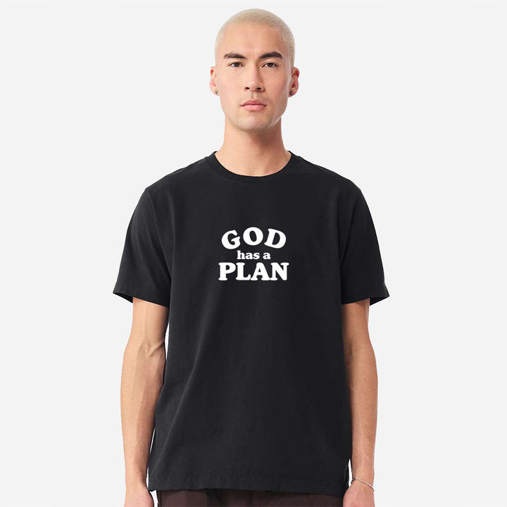 God has a Plan Unisex Garment-Dyed Tee
