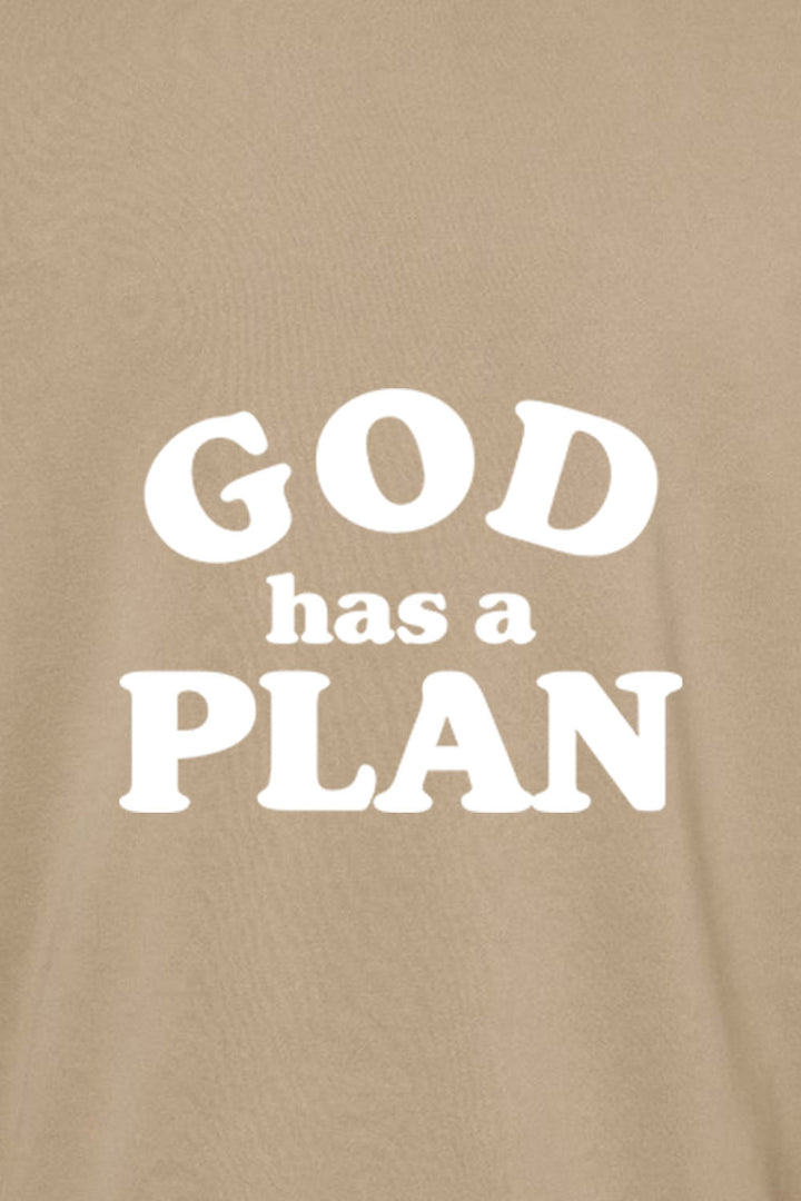 God has a Plan Unisex Pigment-Dyed Crewneck Sweatshirt