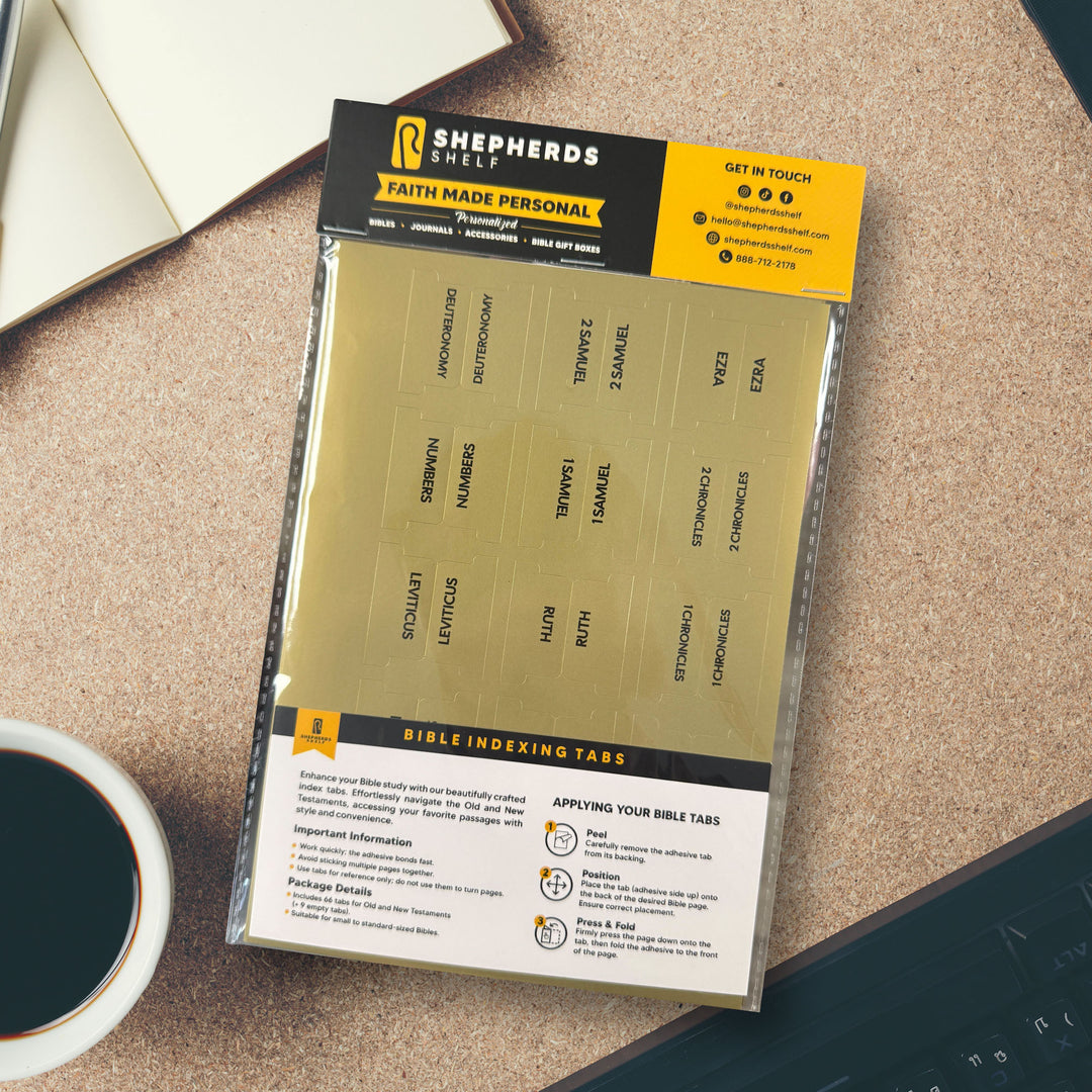 Bible Indexing Tabs | Shepherds Shelf Brand