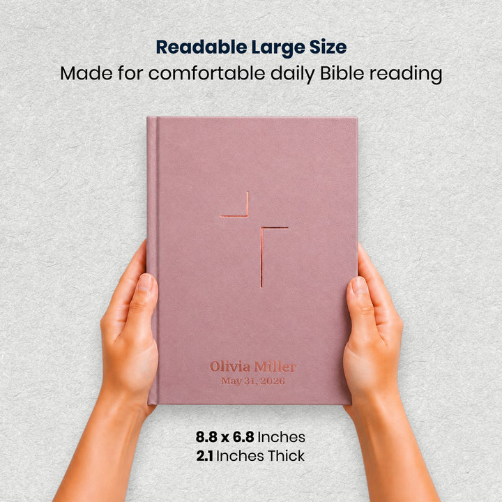 Personalize Pink NIV Hardcover The Jesus Bible Edition Comfort Print