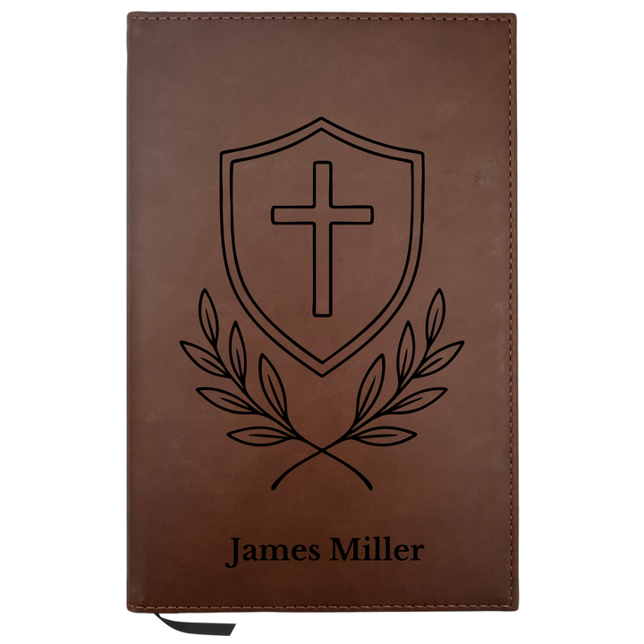 Personalized Brown Leatherette Journal Notebook | Cross Collection