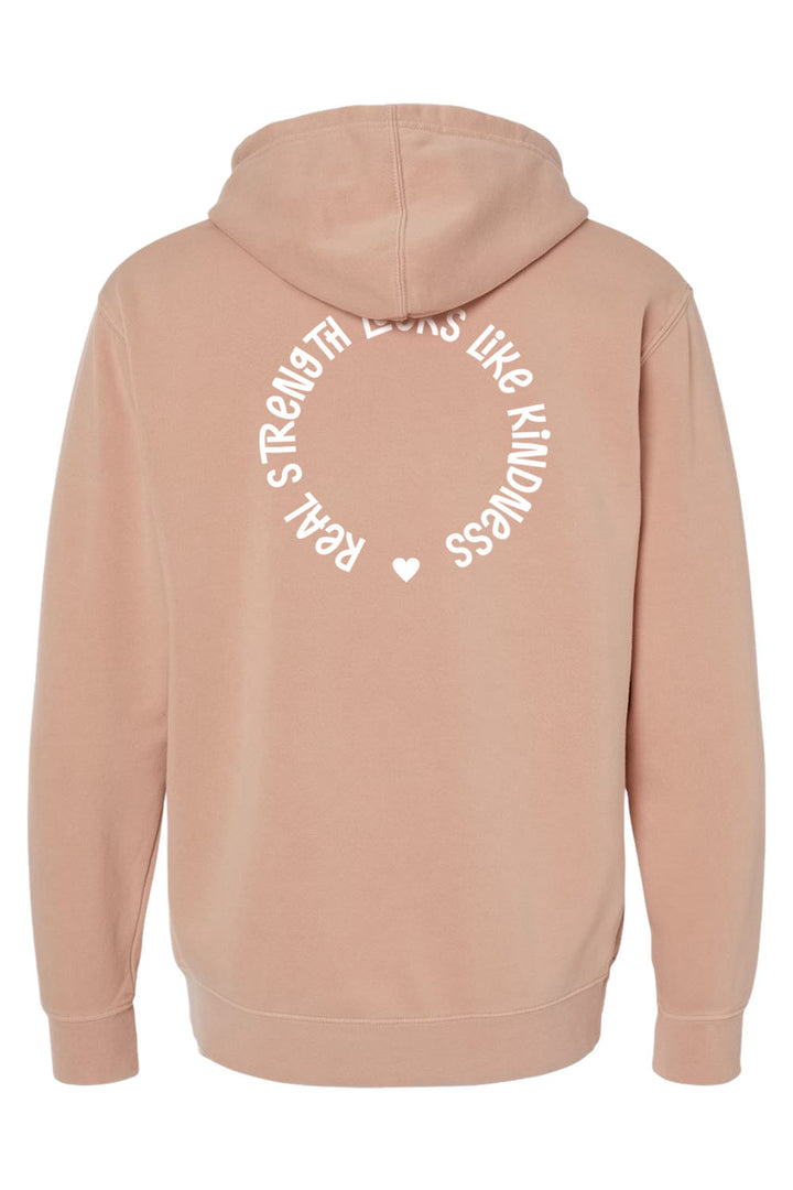 Heart Unisex Pigment-Dyed Hoodie Sweatshirt