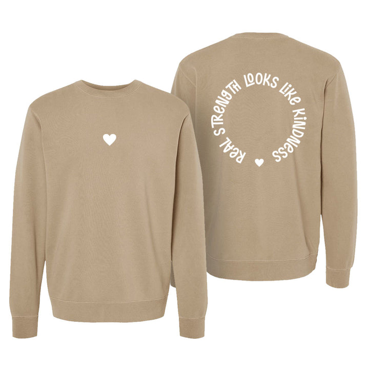 Heart Unisex Pigment-Dyed Crewneck Sweatshirt