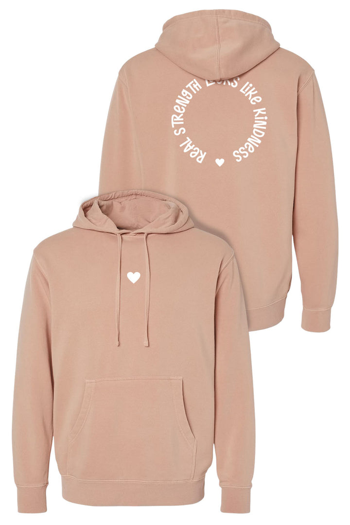 Heart Unisex Pigment-Dyed Hoodie Sweatshirt