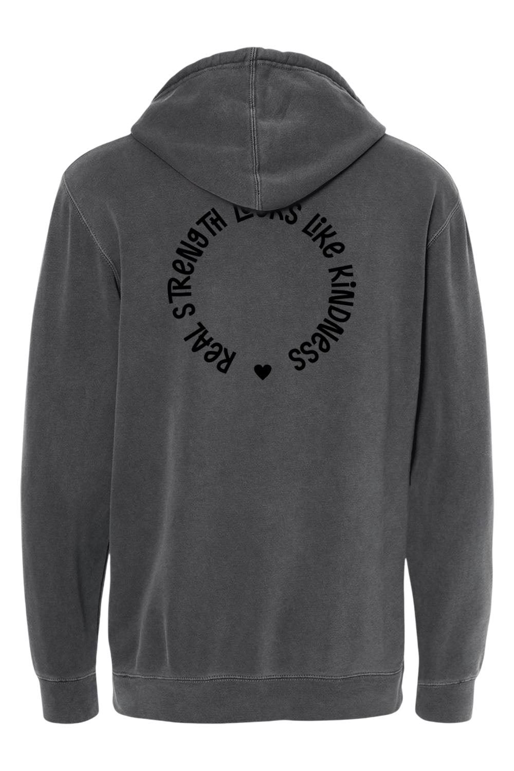Heart Unisex Pigment-Dyed Hoodie Sweatshirt