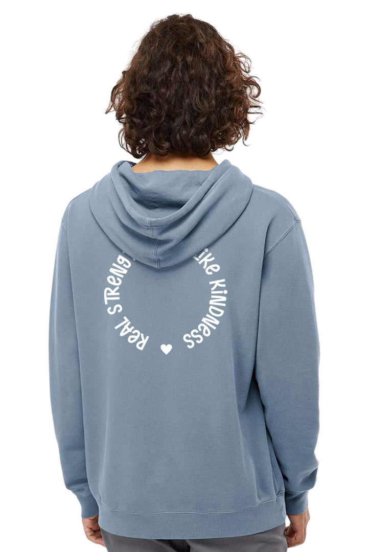 Heart Unisex Pigment-Dyed Hoodie Sweatshirt