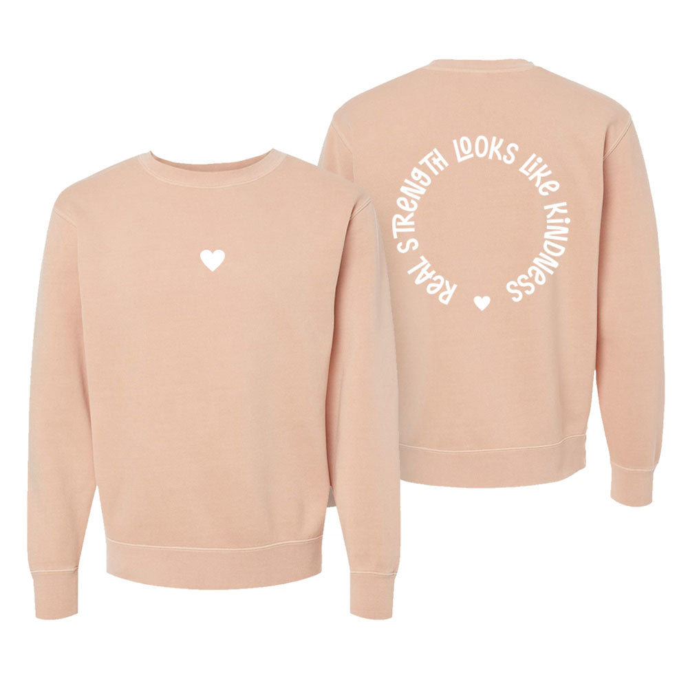 Heart Unisex Pigment-Dyed Crewneck Sweatshirt