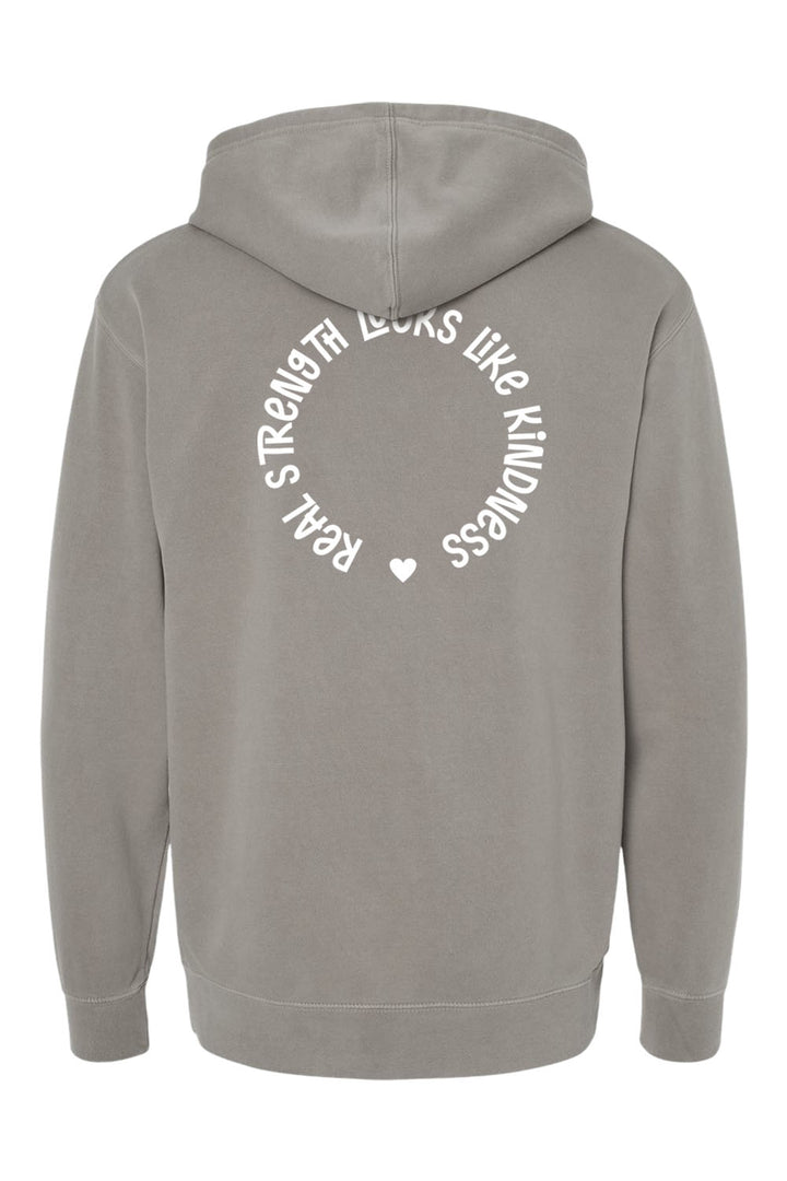 Heart Unisex Pigment-Dyed Hoodie Sweatshirt